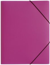 Gummizugmappe Lucy Colours - A4, PP, pink transluzent