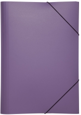 Gummizugmappe Lucy Colours - A3, PP, lila transluzent