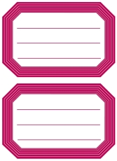 5712 Schuletiketten neutral roter Rand 82x55 mm