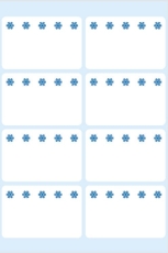 3770 Tiefkühletiketten weiß 26x40 mm Eiskristalle 56 St.