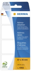 4302 Adress-Etiketten - 67 x 35 mm, selbstklebend, 250 Stück