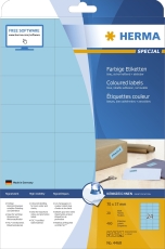 4468 Etiketten A4 blau 70x37 mm Papier matt 480 St.