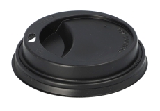 Deckel für To Go - 100 Stück, schwarz