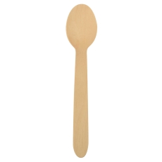 Einweg Löffel Holz Pure - 15,7 cm, 100 Stück, kompostierbar