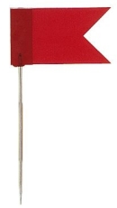 Markierfahne, 35 x 18 mm, rot, Dose 20 Stück