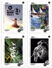 Collegeblock LIN 27 - A4, 80 Blatt, 70 g/qm, sortiert