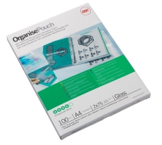Laminiertasche Organise, A4+, 125 Micron, glänzend, glasklar