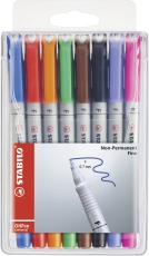 Folienstift - OHPen universal - wasserlöslich fein - 8er Pack - mit 8 verschiedenen Farben