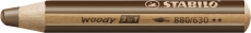 Multitalent-Stift woody 3 in 1 - braun
