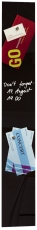Glas-Magnetboard Artverum - schwarz, 12 x 78 cm
