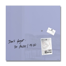 Glas-Magnettafel Artverum - lavendel, 48 x 48 cm