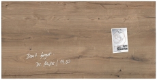 Glas-Magnettafel Artverum - Natural-Wood, 91 x 46 cm