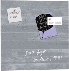 Glas-Magnetboard Artverum - Design Sichtbeton, 48 x 48 cm