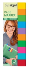 Page Marker Folie Multicolor - 12,5 x 44 mm, sortiert, 10x 50 Streifen