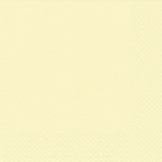 Serviette Zelltuch - 25 x 25 cm, uni creme