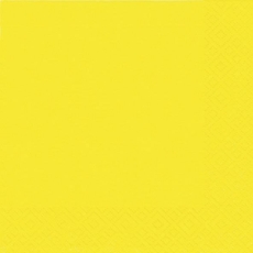 Serviette Zelltuch - 25 x 25 cm, uni gelb