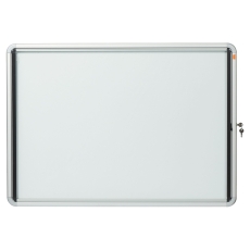 Schaukasten mit Klapptür - 8x A4, 92,3 x 66,7 x 4,3 cm, weiß, magnethaftend