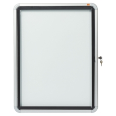 Schaukasten mit Klapptür - 4x A4, 49,3 x 66,7 x 4,3 cm, weiß, magnethaftend