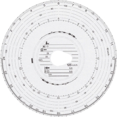 HAUG Diagrammscheiben 125 151 (125 km/h Automatik), 100 Stück