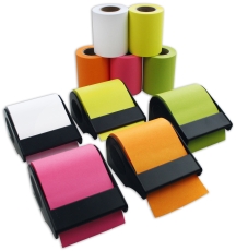 Haftnotiz Rolle Dispenser - 15 tlg., 60 mm x 10 m brillant sortiert