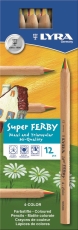 Farbstifte Super Ferby 4-Color - 12er Kartonetui, vierfarbige Mine