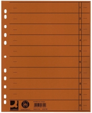 Trennblätter durchgefärbt - A4 Überbreite, orange, 100 Stück