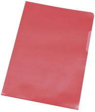 Sichthülle - A4, 120 mym, genarbt rot, 100 Stück