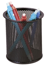 Schreibköcher Metalldraht - schwarz