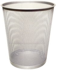 Papierkorb Metalldraht 19 Liter - silber