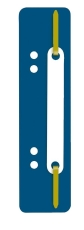 Heftstreifen Kunststoff, kurz - Deckleiste aus Kunststoff, blau, 25 Stück
