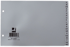 Register - A - Z, PP, A5 quer, 20 Blatt, grau