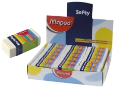 Radierer Mini Softy - Plastik, 18 x 12,5 x 39 mm