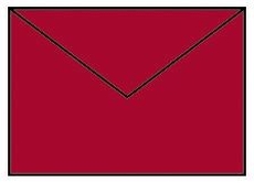 Coloretti Briefumschläge - B6, 5 Stück, mohn