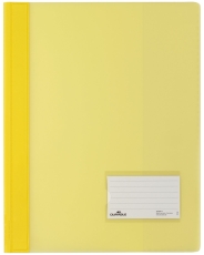 Schnellhefter DURALUX® - A4 überbreit, transluzente Folie, gelb