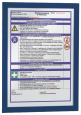 Info-Rahmen DURAFRAME® - A4, 322 x 236 mm, dunkelblau, 2er Pack