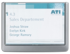 Türschild CLICK SIGN, Alu, 149 x 105,5 mm, Transparent