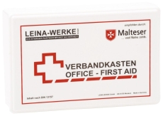 Betriebsverbandkasten Office-First Aid - inkl. Wandhalterung - Kunststoff