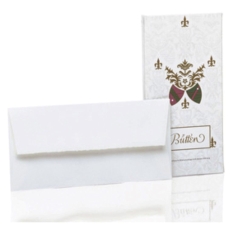 Briefhüllen Bütten - weiß, DL, 100 g/qm