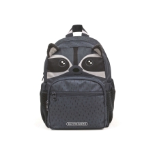 Kinderrucksack Kids Mini - Rocky Racoon, 18,5 x 27 x 11 cm, 6 Liter, grey