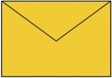 Coloretti Briefumschläge - C5, 5 Stück, goldgelb