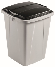 Abfallsammler Set DURABIN 90 - grau/schwarz