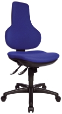 Drehstuhl Ergo Point - blau, ohne Armlehnen
