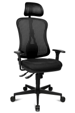 Drehstuhl Headpoint SY - schwarz, mit Armlehnen