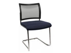 Besucherstuhl Visit 20 Net - blau/schwarz