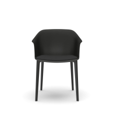 Besucherstuhl Inta Frame - Kunststoff, schwarz