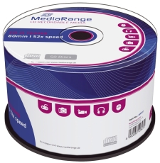 CD-R Rohlinge - 700MB/80Min, 52-fach/Spindel, Packung mit 50 Stück