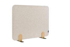 ELEMENTS Tischtrennwand akustik Pinboard - 60 x 80 cm, beige, Halterungen