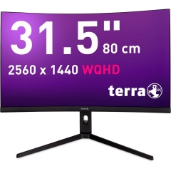 TERRA LCD/LED 3285W HA black CURVED USB-C/HDMI/DP